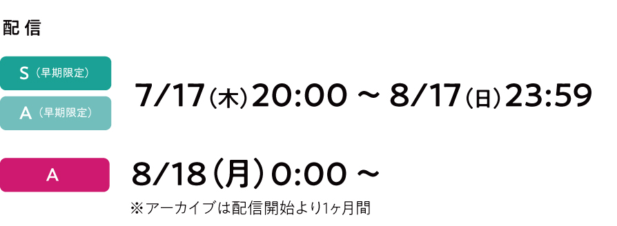 配信スケジュール